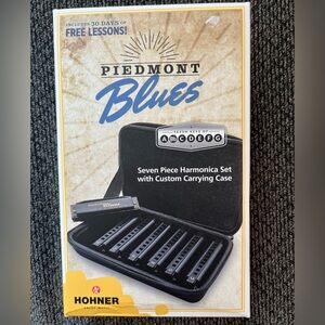 Piedmont Blues Harmonica Set with Case